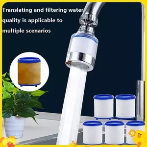 2 / 5 / 10 Chiếc Vòi Lọc Phần Tử Lọc Vòi Máy Lọc Nước Tắm Loại Bỏ Clo Kim Loại Nặng Lọc