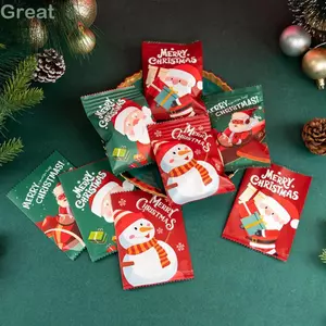 TUYỆT VỜI 100 Chiếc Bánh Quy Kẹo Navidad Năm Ông Già Noel Người Tuyết Quà Tặng Bao Bì