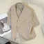 Màu Cà Phê Nhẹ Tay Áo Blazer Nữ Mỏng Phong Cách Sang Trọng Người Nổi Tiếng Phong Cách Ngắn Top 6.23