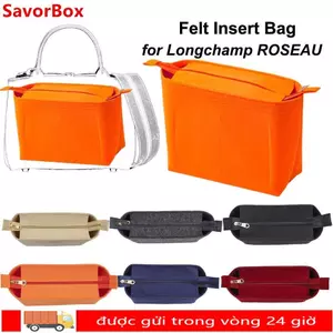 Túi lót SAVORBOX, Túi chèn nhiều túi nỉ, Túi đựng túi xô Túi đựng du lịch cho Longchamp LE PLIAGE / ROSEAU