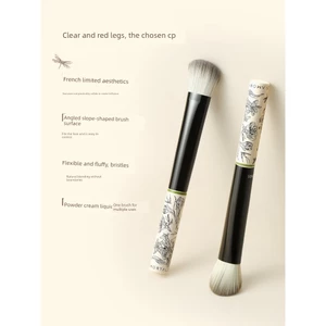 cọ tán má hồng cọ má hồng kem cọ đánh nền [Tôm độc quyền] Ermu Garden Series Slope Blush Brush Slope Surface Slope Type Slope Color Makeup Brush Tool