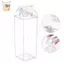 500 / 1000ML Bình Nước Thùng Sữa Vuông Cà Phê Nước ép Trà Sữa Trong Suốt Bảo Quản Sữa Cho Thể Thao Ngoài Trời Cắm Trại Tập Gym ELWW