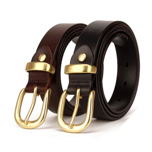Thắt lưng khóa ghim da nữ / Đơn giản phù hợp với phiên bản Hàn Quốc Hợp thời trang / Da bò nguyên khối / Rộng 2,8cm / Bền chống mài mòn / Thắt lưng khóa chốt bằng da nữ / Đơn giản phù hợp với phiên bản Hàn Quốc Hợp thời trang / Quần jean thanh niên Phụ ki