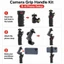Điện thoại Vlog Grip Mount cho Vlog phát trực tiếp và hình ảnh, thiết kế bằng nhựa cho video du lịch, cho gia đình và du lịch
