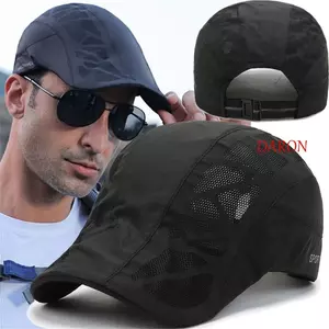 DARON Flat Cap Ngoài Trời Golf Thể Thao Mũ Tennis Có Thể Điều Chỉnh Thoáng Khí Thời Trang Lưới Nam Mũ