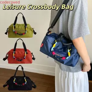 Túi Bowling nhẹ CODECOVED, Túi đeo chéo Nylon có dây đeo có thể điều chỉnh đơn giản, Túi xách nữ dung tích lớn thông thường Túi xách thể thao