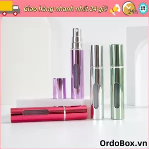 Bình Atomizer ORDOBOX, Chai Nước Hoa Mini Có Thể Đổ Lại, Máy Bơm Thơm Có Xịt Di Động 10ml Hộp Đựng Chất Lỏng Du Lịch