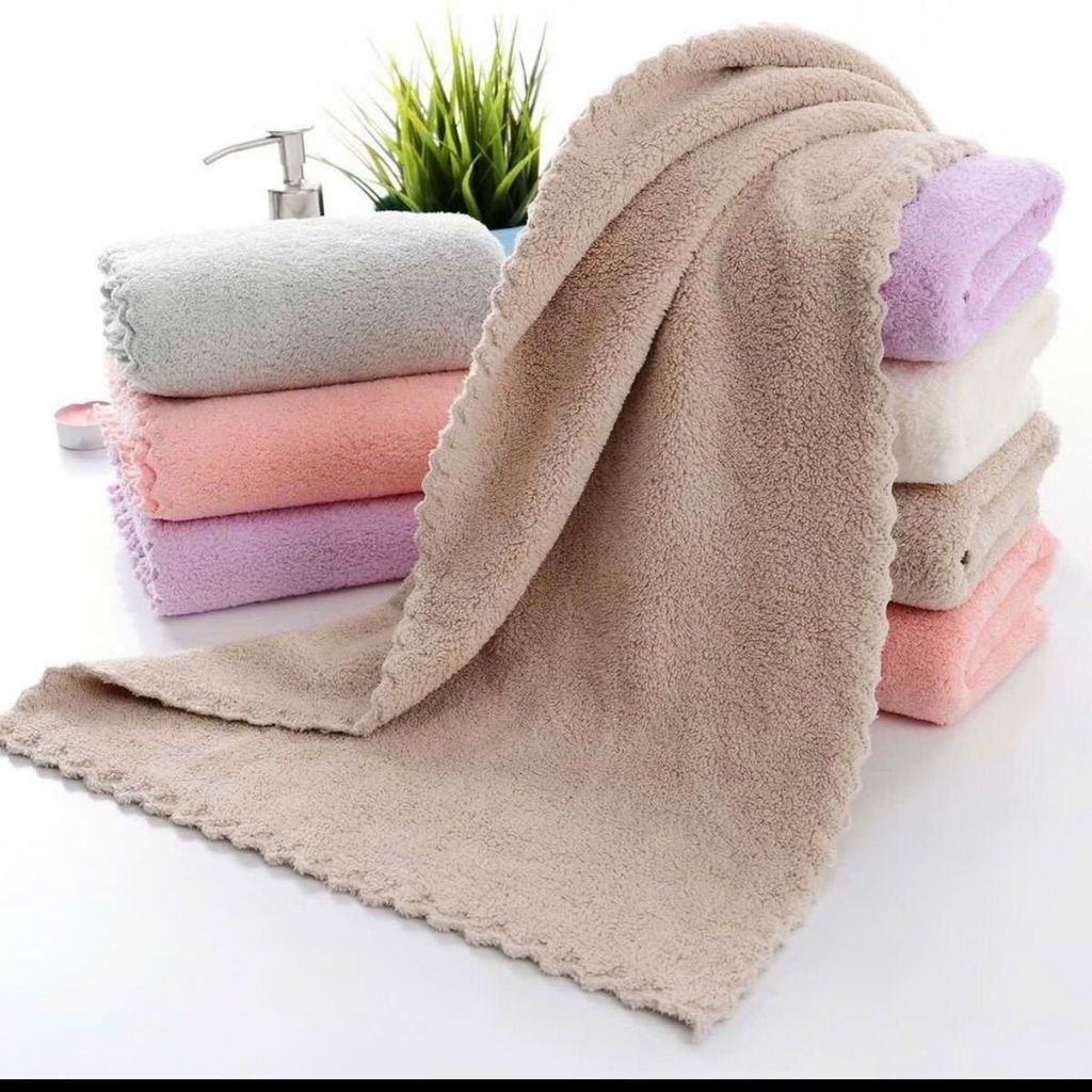 Combo 10 Khăn Cotton Siêu Mềm Kích thước 30x50cm Loại đẹp Nhà Tắm