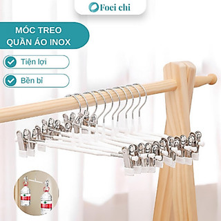 Kẹp quần quần áo BUNA 2 đầu kẹp thép BUNA không gỉ phủ nhựa PVC, móc đồ đa chức năng