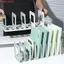 Bookends có thể tháo rời CODECOVED, Đế sách để bàn chống trượt có thể điều chỉnh, Bộ chia làm dày Chống rơi Tiết kiệm không gian Giá đỡ sách dọc Văn phòng