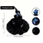 DONOVANQQ Halloween Hat, Gothic Lưới Sợi Gothic Gothic Mũ Phù Thủy, Ngộ nghĩnh Cao Mũi Nhọn Nón Top Bướm Kẹp Tóc Có Thể Tháo Rời Nữ Phù Thủy Mũ Trường Sự Kiện