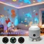 Đèn LED chiếu bông tuyết Giáng sinh mới 2025, Đèn trang trí ngày lễ xoay đầy màu sắc