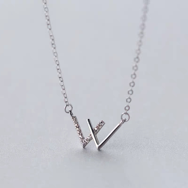 Vòng cổ sang trọng nhẹ nhàng thời trang mới bằng bạc nguyên chất