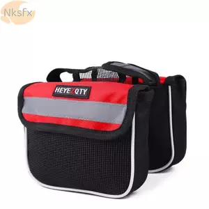 Túi đựng xe đạp NKSFX, Túi đựng tia phía trước bằng vải dung tích lớn, Túi hai mặt bền bỉ Túi đựng điện thoại đi xe đạp chống nước Phụ kiện đi xe đạp