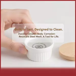 COD Nail Brush Cleaner cup với thép không gỉ lưới cơ sở và nắp
