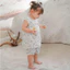 Bộ cộc tay bé gái vải Thô hoa nhí Littlelove [ thấm hút tốt và thoáng mát ] size cho bé tư 6M -4Y ( HCT69)