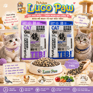 Hạt Cho Mèo TEB Seri G 1.5Kg G90 G91 42%-45% Đạm Premium Mix Ruốc Gà All Cat