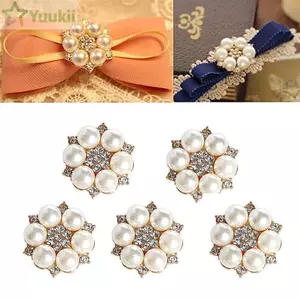 YUUKII 10 Chiếc Ngọc Trai Thủ Công Dụng Cụ Thêu Sò May Trang Trí Nơ Phụ Kiện Hoa
