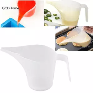 GCDHome Đầu Miệng Nhựa Lỏng Đo Bình Cốc Tốt Nghiệp Bề Mặt Nấu Ăn Nhà Bếp HOT