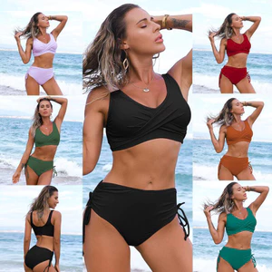 Đồ Bơi Nữ Kỳ Nghỉ Gợi Cảm Chia Bikini Đồ Bơi Co Giãn Cao Cấp