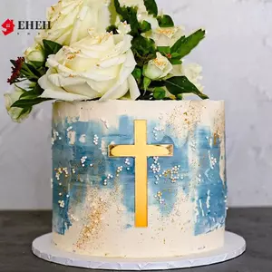 10 Cái Hàng Về Bánh Chữ Thập Topper Acrylic Trang Trí Bánh Topper Tiệc Nướng Bánh Dự Tiệc Tiếp Liệu VN
