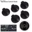 YUJINI 1 / 2 / 5 Cái Núm Hob, Phạm vi tay cầm bằng nhựa Lò nướng Bếp Gas Núm điều khiển, Bền cho đầu đốt băng ghế dự bị Nút công tắc thay thế 8mm chung