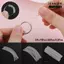 FANSIN 1 Cái / 5 Cái / 10 Cái / 12 Cái Bộ Điều Chỉnh Kích Thước Vòng Trong Suốt Vô Hình Giảm Tốc