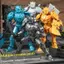 Chắc chắn Mecha Nhân vật hành động Bộ xương độc lập Khớp di chuyển nhiều màu Đồ chơi lâu trôi cho bé trai Chơi hàng ngày