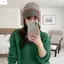 Mũ chui đầu dệt kim ZENZON, Len giữ ấm Mũ len Jacquard, Phong cách dân tộc Màu trơn Bảo vệ tai chống lạnh Mũ len nữ