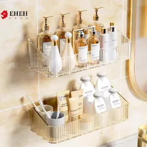 Hộp đựng mỹ phẩm treo tường Ra Không cần lỗ Kệ treo tường góc nhựa Phụ kiện phòng tắm VN