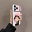 ốp lưng iphone Cô gái đội mũ hồng Cho Iphone 17 Iphone 11 Pro 12 13 14 15 16 7 xs xr Pro Max Plus 12PROMAX 17PROMAX