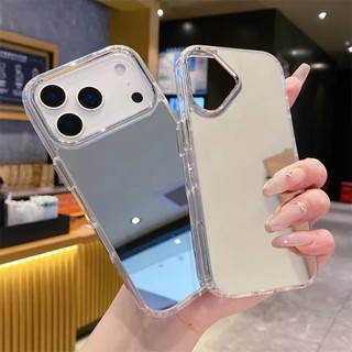 [JLK] ốp lưng 13 pro max Điện Thoại Chống Sốc Gương Trang Điểm Cho iPhone 17 Air 16 13 14 15 12 11 Pro Max 16 Plus X XS Max XR SE 2022 7 8
