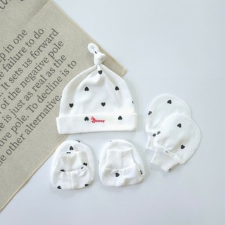 Bộ mũ vớ sơ sinh củ tỏi đáng yêu chất thun cotton cho bé 3-5kg.
