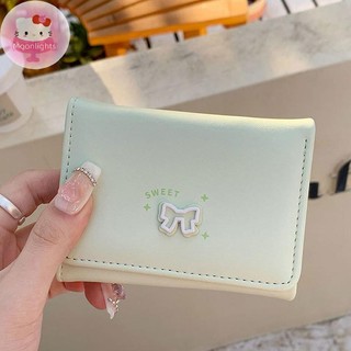 Moonlights Thời Trang Và Thường Ngày Hàn Quốc Nơ Ví Nữ Ngắn Đổi Thẻ Túi EN