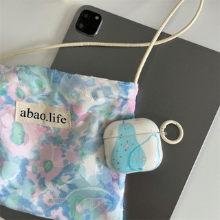 Quả lê vẽ tay màu xanh cho Airpod 1 / 2 3 Pro Pro2 pro3 Airpod4 ❈ ❈ ❈ ❈ ❈ ❈ ❈ ❈ ❈ ❈ AirPods Pro i3 i4 pro3 ❈ ❈ ❈
