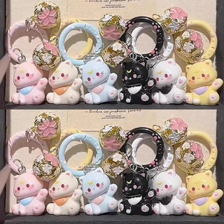 Móc khóa mèo động vật dễ thương - Túi Kawaii Mặt dây chuyền ô tô dành cho nữ