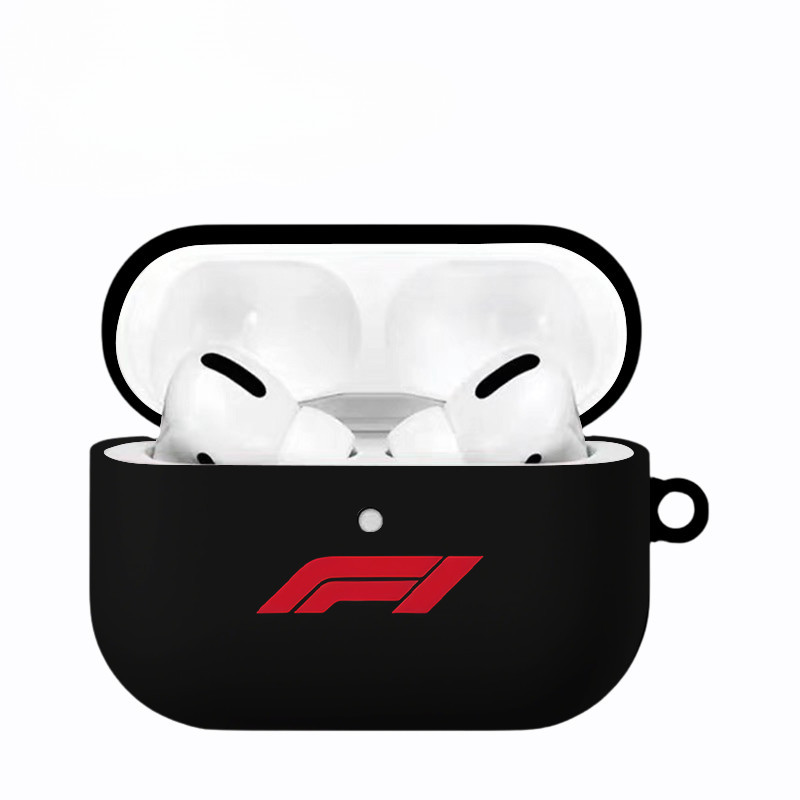Ốp lưng Airpod logo màu đen F1 cho airpod1 / 2 / 3 / 4 pro pro pro2 ốp lưng cứng bóng