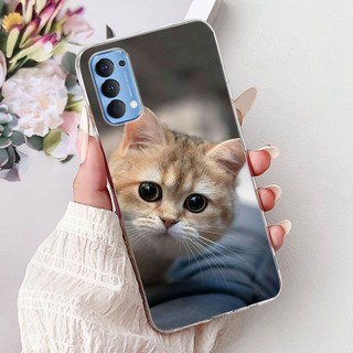 Dành Cho OPPO Reno4 (CPH2113) / Reno4 Pro (CPH2109) Vỏ Tranh Họa Tiết Hoa Thanh Lịch Mới Reno 4 4Pro 4G Vỏ Điện Thoại TPU Silicon Mềm