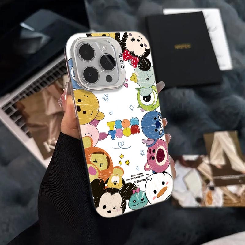 Ốp Lưng iPhone Hình Những Người Bạn Mickey Đáng Yêu - Tương Thích 16/15/14/13/12/11 Pro Max, XS Max, X