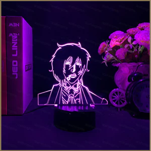 HK1 Hellsing Alucard Đèn Ngủ Hình Anime Manga 3d Đèn Truyện Tranh Chiếu Sáng Từ Xa LED Sạc USB Trang Trí Nhà Birthda