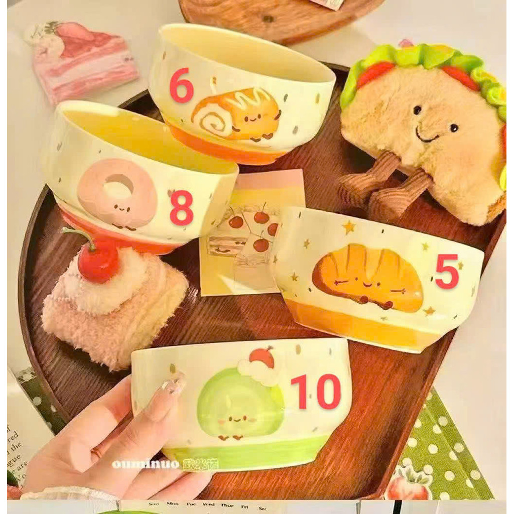 Bát Đĩa Sứ Cao Cấp Họa Men Mịn Màng, Hàng Xịn Họa Tiết Trái Cây