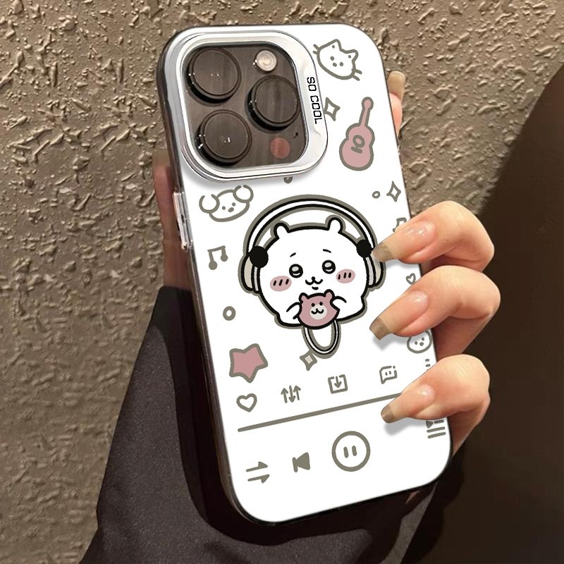 Ốp Lưng iPhone Hình Chii Nghe Nhạc Đáng Yêu - Tương Thích 16/15/14/13/12/11 Pro Max, XS Max, X