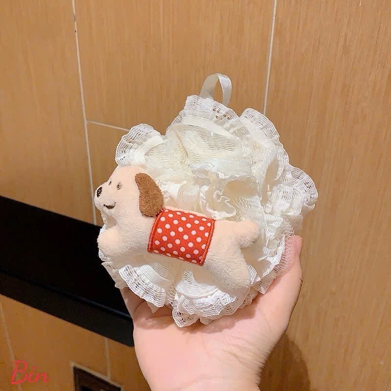 Bông tắm tạo bọt , bông tắm hình thú cute .tẩy tế bào chết chất liệu siêu mềm mại