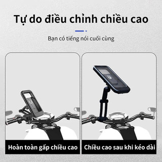Giá Kẹp, Giá Đỡ Điện Thoại, Đi Xe Đạp Chống Nước Xoay 360 Độ