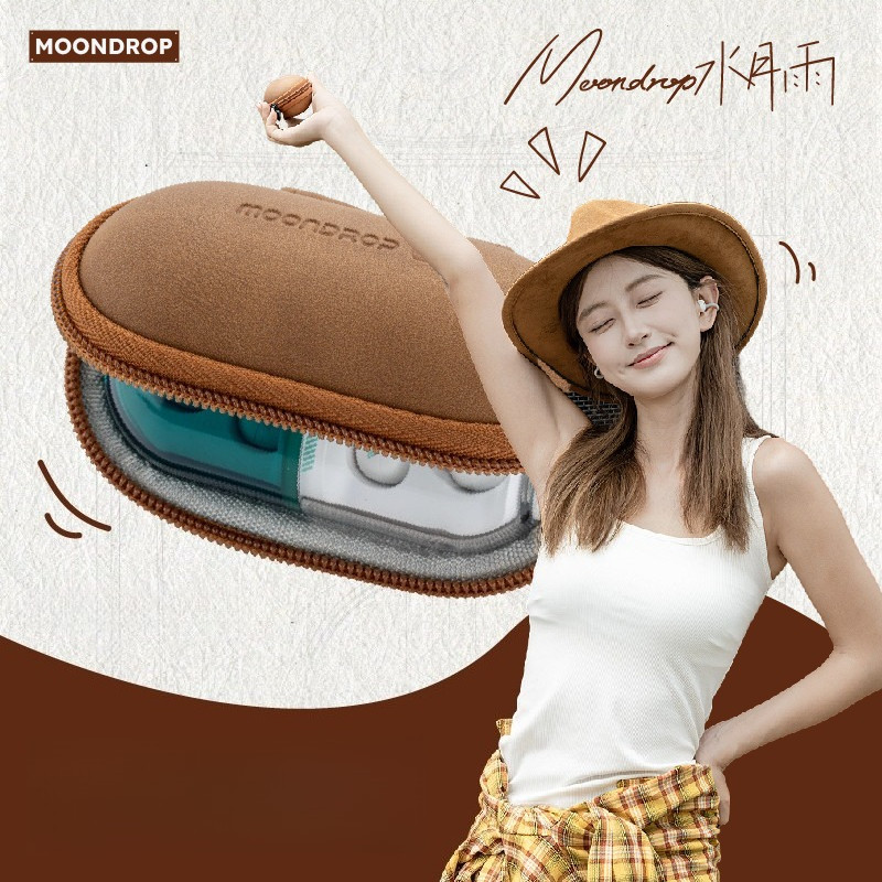 Moondrop Music Capsule PILL Túi lưu trữ da cho MoonDrop PILL Dynamic Driver OWS Earbuds Case