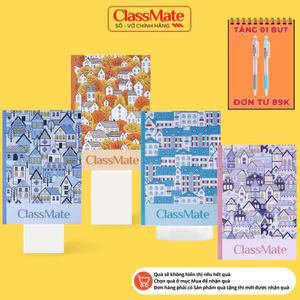 Vở Kẻ Ngang 120 Trang Vở Viết Bìa Pattern Chống Nước, Tập Học Sinh Dòng Kẻ 2 Màu Chống Lóa NB5-12-0611 -AT
