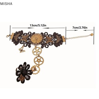 Misa Nữ Vintage Steampunk Găng Tay Cổ Tay Vòng Đeo Tay Bé Gái Trang Sức Phụ Kiện Victoria Vòng Tay Trang Phục Ren Handwear