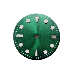 Mặt số đồng hồ phát sáng 28,5mm cho SEIKO Mod Refit NH35 NH36 4R36 Phong trào triệt để Hoa văn chống nắng phát sáng ban đêm màu xanh lá cây Sửa chữa các bộ phận mặt đồng hồ