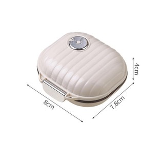 (Giao hàng trong nước) Tiện lợi cho du lịch Hộp trang sức hình viên thuốc Mini
