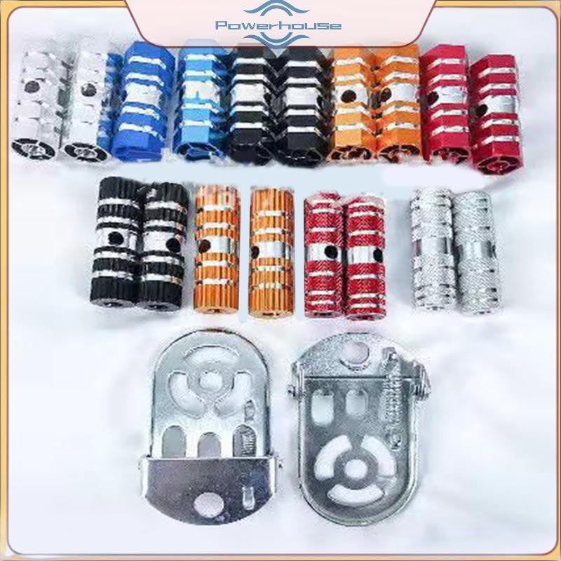 ĐIỆN 2 Chiếc Nhôm M TB Xe Đạp Một Xe Đạp Chống Trơn Trượt Phía Trước Phía Sau Một Xle Chân Chốt Socle Để Chân Bàn Đạp Phụ Kiện Xe Đạp.
